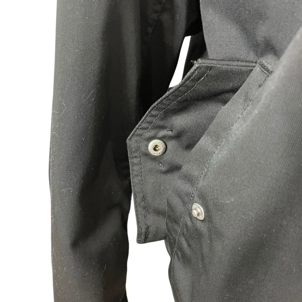H&M Black Utility Bomber Jacket Men’s 46R Quilted Zip Military Style